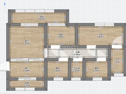 阳光城愉欣嘉园 4室 2厅 119.54平米