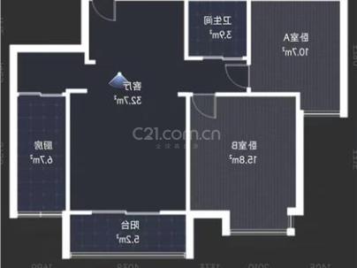 兴元大厦 2室 2厅 103平米