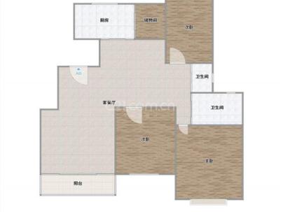 黄龙康城五组团 3室 2厅 125平米