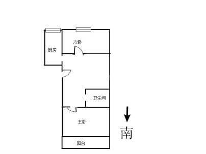 下吕浦6区闻莺 2室 1厅 56平米