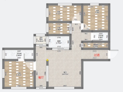 鸿翔锦园 4室 2厅 171平米