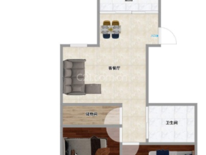 茶院公寓（茶院小区） 2室 1厅 85.26平米