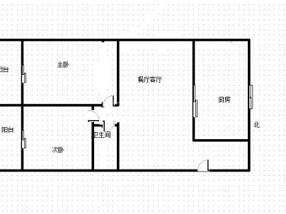 幸福家园 2室 1厅 66.14平米