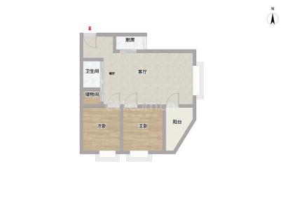 广营大厦 2室 1厅 91平米