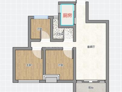 滨沁华庭（洪殿单元f-28地块） 3室 2厅 106平米