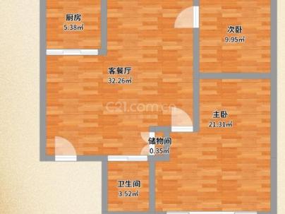 欧洲城二期 2室 2厅 82.36平米