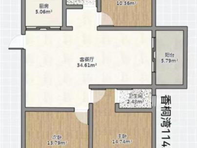 香桐湾（P01-14地块） 3室 2厅 117.3平米