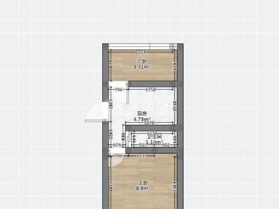 钻石大楼 2室 50平米