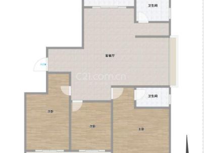 滨江商务区P05-03地块（榕盛嘉园） 3室 2厅 119平米