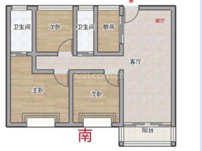 博悦湾 3室 2厅 98平米