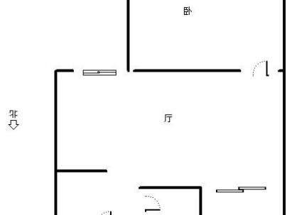 百榕大厦 1室 1厅 56.74平米