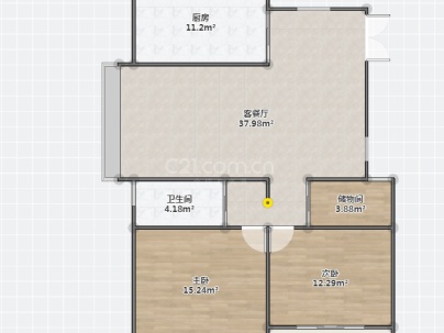 滨江商务区P05-03地块（榕盛嘉园） 2室 2厅 91平米