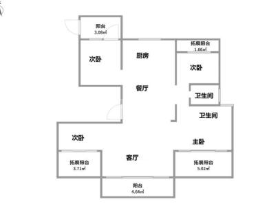 江峰阁（金地瓯江峯汇） 4室 2厅 130平米