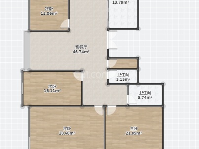 嘉瑞锦园 4室 2厅 142平米