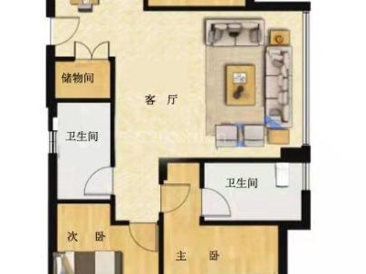 锦延家园 3室 2厅 107平米