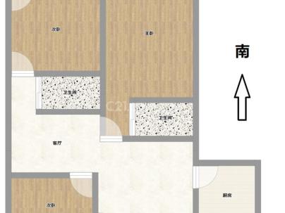 府学巷 3室 2厅 97.37平米