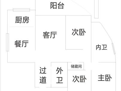 通泰景苑 3室 2厅 116平米