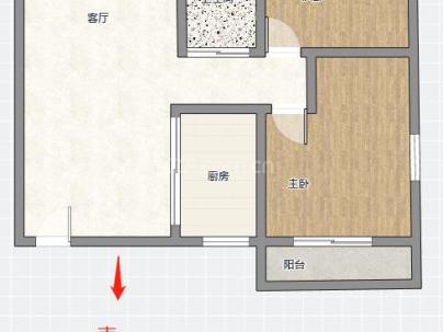 新田园一组团 2室 2厅 87.07平米