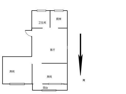 新桥5组团（金蟾五组团） 2室 1厅 63平米