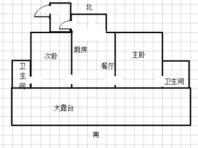 香滨左岸二组团 2室 1厅 70平米