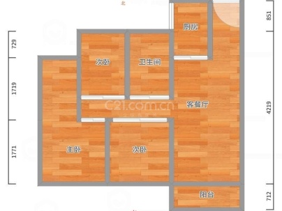 广润嘉苑 3室 2厅 109平米