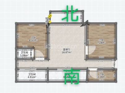 永青锦园 3室 2厅 131.43平米