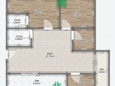 教新红色家园 3室 2厅 147.83平米