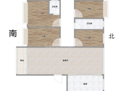 雍锦园 3室 2厅 115平米