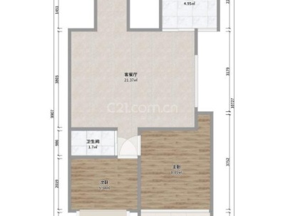 丽江花苑 2室 2厅 96.13平米