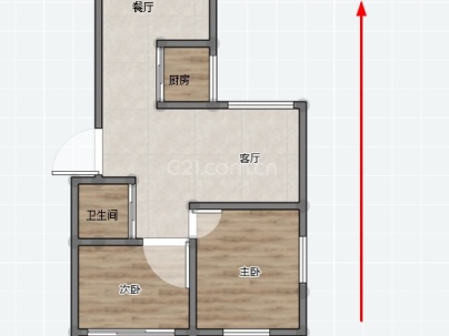 竹园 3室 2厅 82.6平米