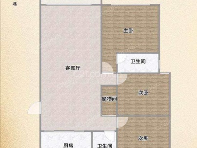 罗西住宅区六组团 3室 2厅 125平米