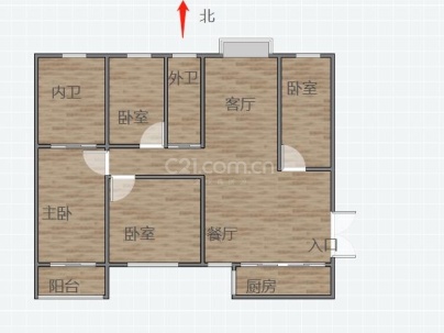 香滨左岸四组团 4室 2厅 191平米