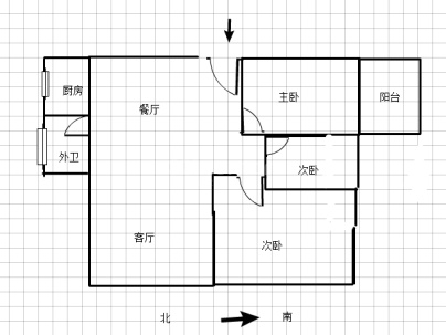霞鸿锦园 3室 2厅 110平米