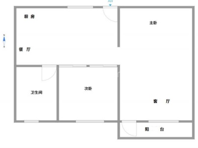 桥儿头金桂 2室 1厅 46平米