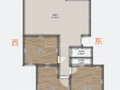 九洲大厦 3室 2厅 124.5平米