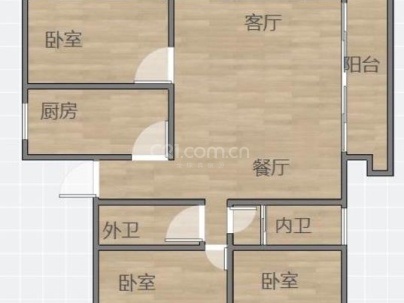 沙门锦园 3室 2厅 127平米