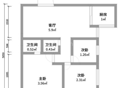 金鼎花苑 3室 2厅 125.63平米