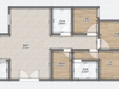 兴和家苑 3室 2厅 125平米