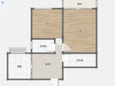 万和嘉园 2室 1厅 83.3平米