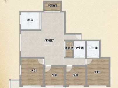 株柏公寓 4室 2厅 173.65平米