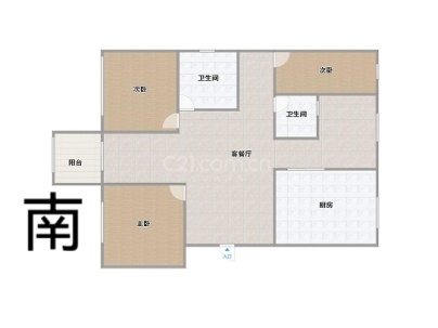 三都锦苑 3室 2厅 131平米