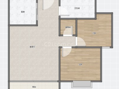 瑶溪住宅区四组团 2室 2厅 69.66平米