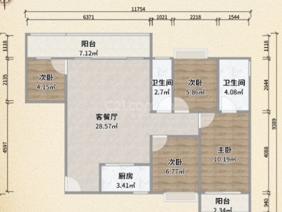 广城嘉园 3室 2厅 135平米