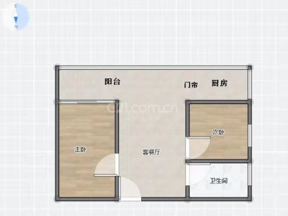 万岁里公寓 2室 1厅 59.4平米