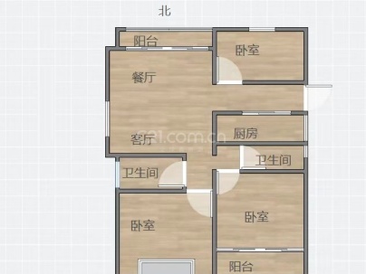 滨月轩二组团 3室 2厅 120平米