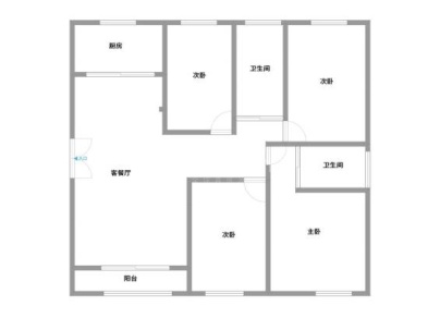 德香园 4室 2厅 135平米