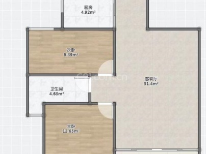 江前里 2室 1厅 80平米