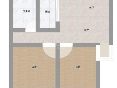 德香园 2室 2厅 82.7平米