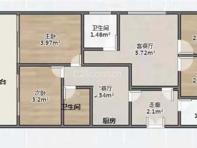 塘西锦园 4室 2厅 140平米