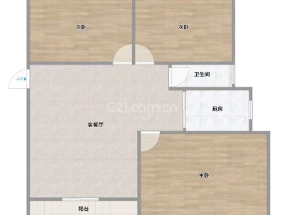 凯鸿华府（永发锦园） 3室 2厅 105平米